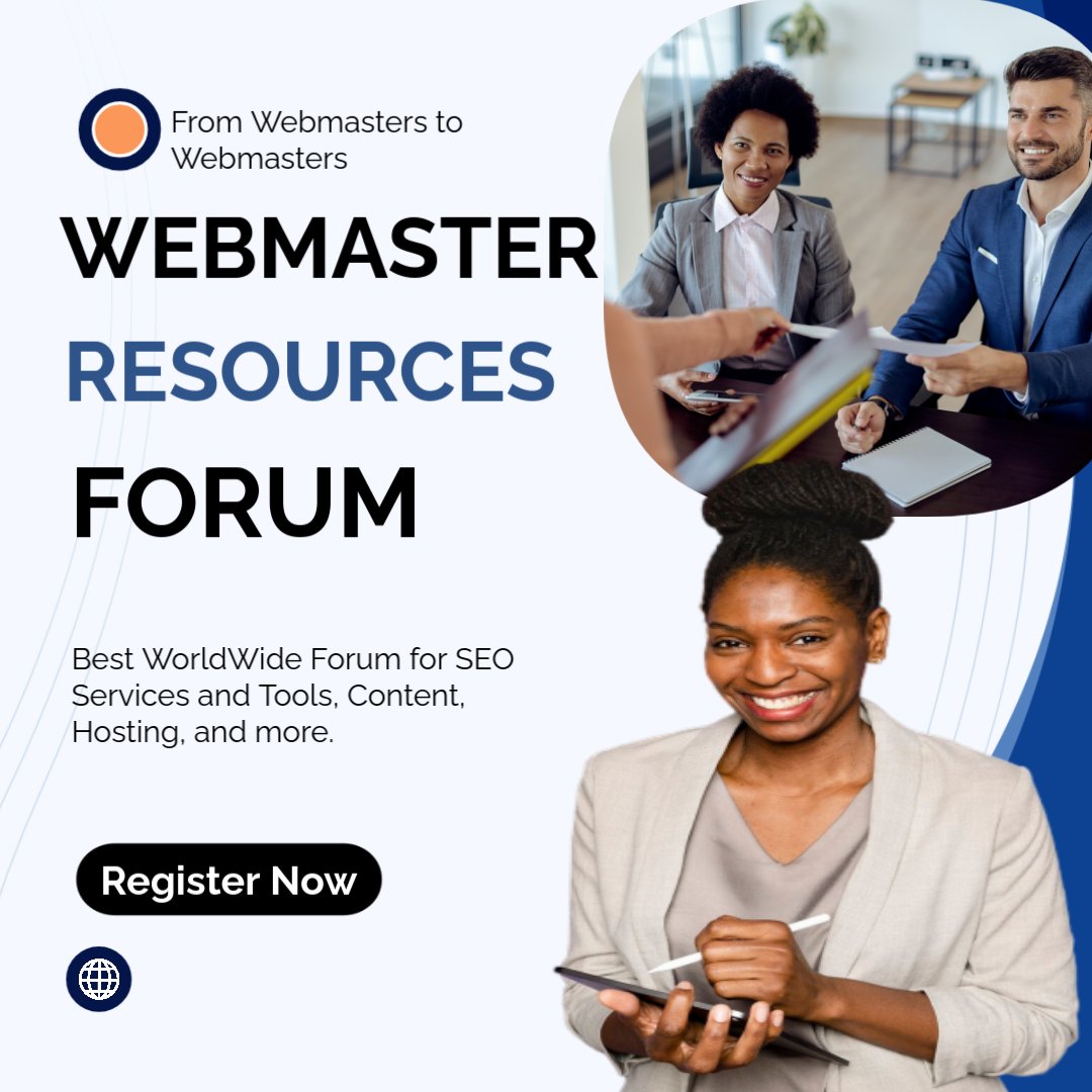 Webmaster Resources Forum – SEO Tips and Strategies, Web Hosting, Domains, Links Exchange, and more