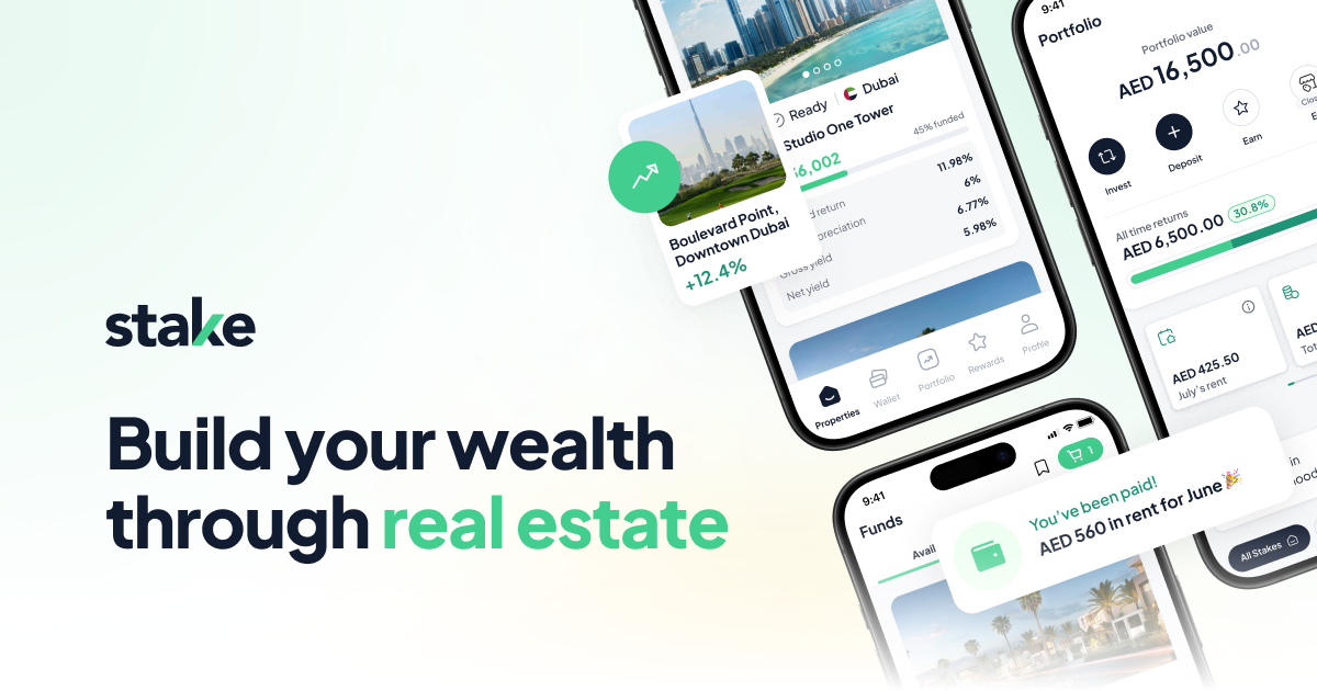 Stake Properties Limited – Invest in Dubai – Earn Monthly Income from Rental Properties – 68$ Free Gift.